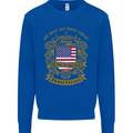 All Men Are Born Equal American America USA Kids Sweatshirt Jumper Royal Blue