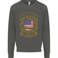 All Men Are Born Equal American America USA Kids Sweatshirt Jumper Storm Grey