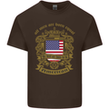 All Men Are Born Equal American America USA Mens Cotton T-Shirt Tee Top Dark Chocolate