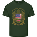 All Men Are Born Equal American America USA Mens Cotton T-Shirt Tee Top Forest Green