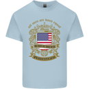 All Men Are Born Equal American America USA Mens Cotton T-Shirt Tee Top Light Blue