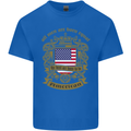 All Men Are Born Equal American America USA Mens Cotton T-Shirt Tee Top Royal Blue