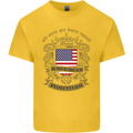 All Men Are Born Equal American America USA Mens Cotton T-Shirt Tee Top Yellow
