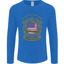 All Men Are Born Equal American America USA Mens Long Sleeve T-Shirt Royal Blue