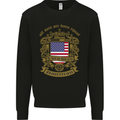 All Men Are Born Equal American America USA Mens Sweatshirt Jumper Black