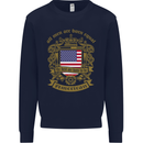 All Men Are Born Equal American America USA Mens Sweatshirt Jumper Navy Blue