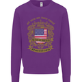 All Men Are Born Equal American America USA Mens Sweatshirt Jumper Purple