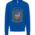 All Men Are Born Equal American America USA Mens Sweatshirt Jumper Royal Blue