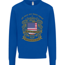 All Men Are Born Equal American America USA Mens Sweatshirt Jumper Royal Blue