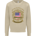 All Men Are Born Equal American America USA Mens Sweatshirt Jumper Sand