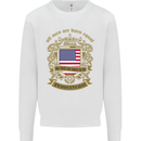 All Men Are Born Equal American America USA Mens Sweatshirt Jumper White