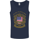All Men Are Born Equal American America USA Mens Vest Tank Top Navy Blue