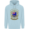 All Men Are Born Equal Australian Australia Childrens Kids Hoodie Light Blue
