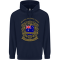 All Men Are Born Equal Australian Australia Childrens Kids Hoodie Navy Blue
