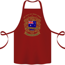 All Men Are Born Equal Australian Australia Cotton Apron 100% Organic Maroon