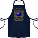 All Men Are Born Equal Australian Australia Cotton Apron 100% Organic Navy Blue