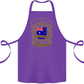 All Men Are Born Equal Australian Australia Cotton Apron 100% Organic Purple