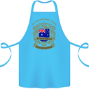 All Men Are Born Equal Australian Australia Cotton Apron 100% Organic Turquoise