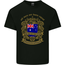 All Men Are Born Equal Australian Australia Mens Cotton T-Shirt Tee Top Black