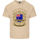 All Men Are Born Equal Australian Australia Mens Cotton T-Shirt Tee Top Sand