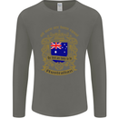 All Men Are Born Equal Australian Australia Mens Long Sleeve T-Shirt Charcoal