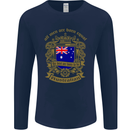 All Men Are Born Equal Australian Australia Mens Long Sleeve T-Shirt Navy Blue