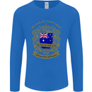All Men Are Born Equal Australian Australia Mens Long Sleeve T-Shirt Royal Blue