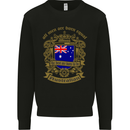 All Men Are Born Equal Australian Australia Mens Sweatshirt Jumper Black