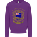 All Men Are Born Equal Australian Australia Mens Sweatshirt Jumper Purple