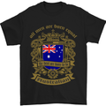 All Men Are Born Equal Australian Australia Mens T-Shirt Cotton Gildan Black