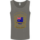 All Men Are Born Equal Australian Australia Mens Vest Tank Top Charcoal