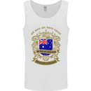 All Men Are Born Equal Australian Australia Mens Vest Tank Top White