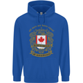 All Men Are Born Equal Canadian Canada Childrens Kids Hoodie Royal Blue
