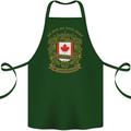 All Men Are Born Equal Canadian Canada Cotton Apron 100% Organic Forest Green