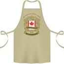 All Men Are Born Equal Canadian Canada Cotton Apron 100% Organic Khaki