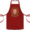 All Men Are Born Equal Canadian Canada Cotton Apron 100% Organic Maroon