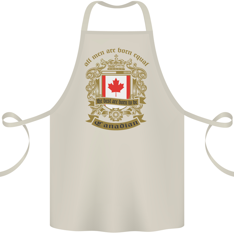 All Men Are Born Equal Canadian Canada Cotton Apron 100% Organic Natural