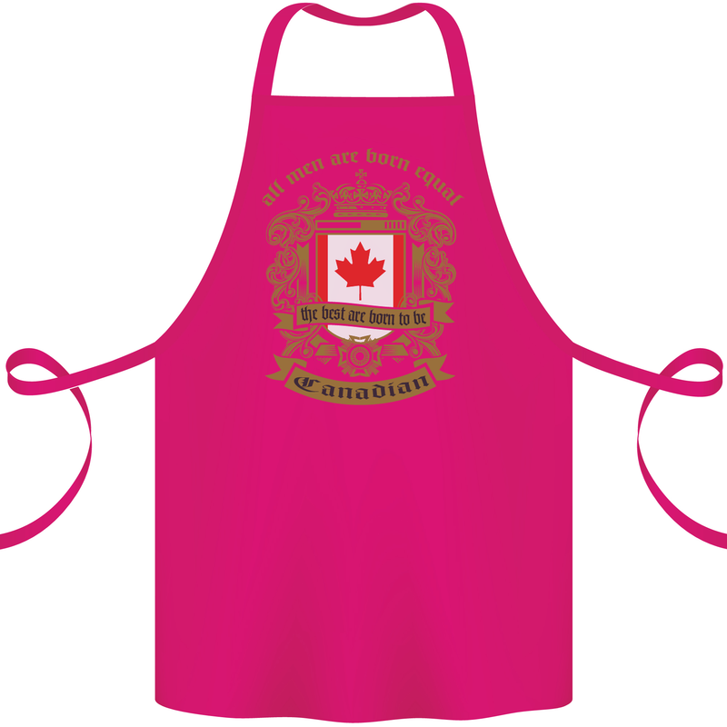 All Men Are Born Equal Canadian Canada Cotton Apron 100% Organic Pink