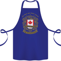 All Men Are Born Equal Canadian Canada Cotton Apron 100% Organic Royal Blue