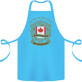 All Men Are Born Equal Canadian Canada Cotton Apron 100% Organic Turquoise