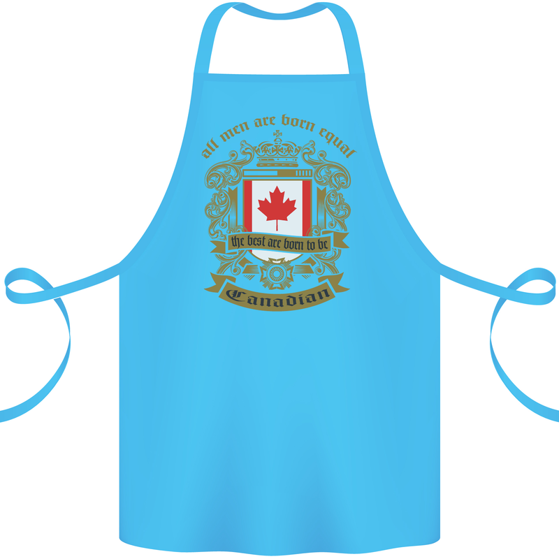 All Men Are Born Equal Canadian Canada Cotton Apron 100% Organic Turquoise