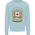All Men Are Born Equal Canadian Canada Kids Sweatshirt Jumper Light Blue