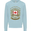 All Men Are Born Equal Canadian Canada Kids Sweatshirt Jumper Light Blue