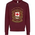 All Men Are Born Equal Canadian Canada Kids Sweatshirt Jumper Maroon