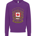 All Men Are Born Equal Canadian Canada Kids Sweatshirt Jumper Purple