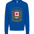 All Men Are Born Equal Canadian Canada Kids Sweatshirt Jumper Royal Blue