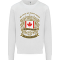 All Men Are Born Equal Canadian Canada Kids Sweatshirt Jumper White