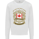 All Men Are Born Equal Canadian Canada Kids Sweatshirt Jumper White