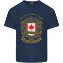 All Men Are Born Equal Canadian Canada Kids T-Shirt Childrens Navy Blue