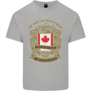 All Men Are Born Equal Canadian Canada Kids T-Shirt Childrens Sports Grey